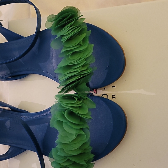 Blue and Green Sandals - Picture 2 of 7
